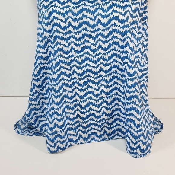 Ann Taylor Petite Blue & White Blouse - Picture 2 of 6